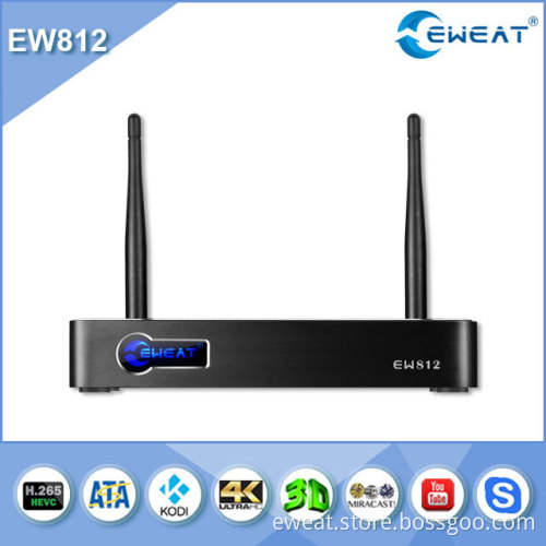 Hot Amlogic S812 Quad core android 4.4 tv box support bluetooth 4.0, 4K*2K, 2G+16G android media player smart live tv box